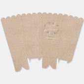 ワイルドフラワーリースオンクラフトカントリーウェディング フェイバーボックス (見開き)