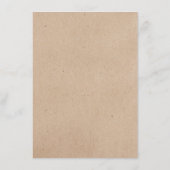 ワイルドフラワーリースオンクラフトカントリー結婚式メニュー メニュー (裏面)