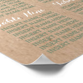 ワイルドフラワーリースオンクラフトカントリー結婚式場 ポスター (角)