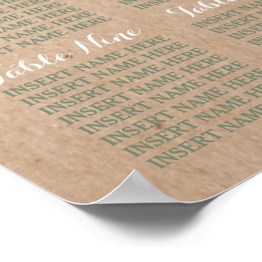 ワイルドフラワーリースオンクラフトカントリー結婚式場 ポスター (角)