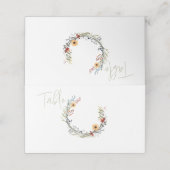 ワイルドフラワーリーステーブル番号 プレイスカード (外部開封)