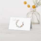 ワイルドフラワーリーステーブル番号 プレイスカード (正面)