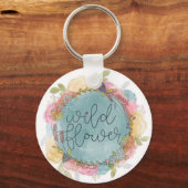 ワイルドフラワーリースフローラ キーホルダー (正面)