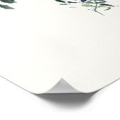 ワイルドフラワーリース春ベビーシャワーウェルカム ポスター (角)