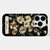 ワイルドフラワーリース水パーソナライズされた色3D Case-Mate iPhoneケース (裏面 (横))