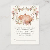 ワイルドフラワーリース水彩おむつラッフル エンクロージャーカード (裏面)