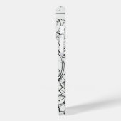 ワイルドフラワーリース白と黒パーソナライズされた Case-Mate iPhoneケース (裏面 / 左)