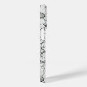 ワイルドフラワーリース白と黒パーソナライズされた Case-Mate iPhoneケース (裏面 / 右)