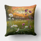 ワイルドフラワーリース クッション (裏面)