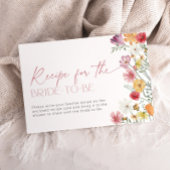 ワイルドフラワーレシピのための花嫁リクエストラブ開花 エンクロージャーカード