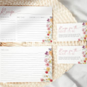 ワイルドフラワーレシピのための花嫁リクエストラブ開花 エンクロージャーカード