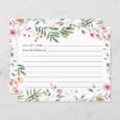 ワイルドフラワーレシピカード (正面/裏面)