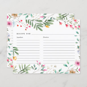 ワイルドフラワーレシピカード