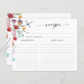 ワイルドフラワーレシピカード (正面/裏面)