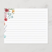 ワイルドフラワーレシピカード (裏面)