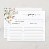 ワイルドフラワーレシピカード (正面/裏面)