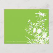 ワイルドフラワーレジストリカード – 4.25インチx 5.5インチ エンクロージャーカード (裏面)