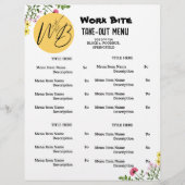 ワイルドフラワーレストラン取り出しメニューQRコード チラシ (正面)