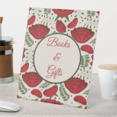 ワイルドフラワーレッドポピーの本&ギフト 台座サイン (インサイチュ)