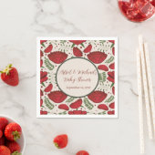 ワイルドフラワーレッドポピー赤ちゃんシャワー スタンダードカクテルナプキン (インサイチュ)