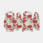 ワイルドフラワーレッドポピー赤ちゃんシャワー フェイバーボックス (折り畳みなし)