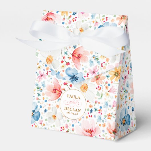 ワイルドフラワーロマンエレガントチボホフローラ結婚ズ フェイバーボックス (正面サイド)