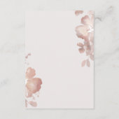 ワイルドフラワーロマンス披露宴挿入カード エンクロージャーカード (裏面)