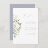 ワイルドフラワーロマンス披露宴挿入カード エンクロージャーカード (正面/裏面)
