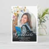 ワイルドフラワーロースクール写真卒業 案内状 (スタンド正面)