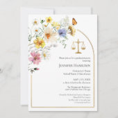 ワイルドフラワーロースクール卒業パーティーの写真 招待状 (正面)