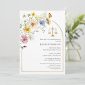 ワイルドフラワーロースクール卒業パーティーの写真 招待状 (スタンド正面)