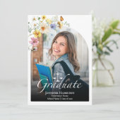 ワイルドフラワーロースクール卒業パーティーの写真 招待状 (スタンド正面)