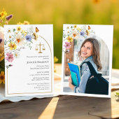 ワイルドフラワーロースクール卒業パーティーの写真 招待状