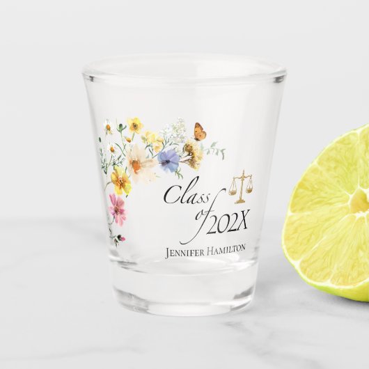 ワイルドフラワーロースクール | 卒業クラス ショットグラス (正面)