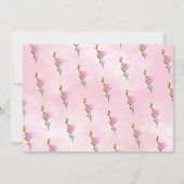 ワイルドフラワーローンラブが開花ブライダルシャワー 招待状 (裏面)