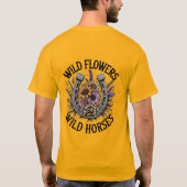 ワイルドフラワーワイルドウマ Tシャツ (裏面)