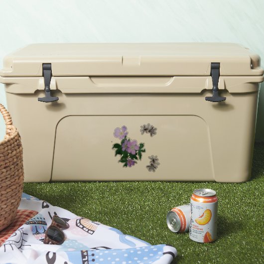 ワイルドフラワーワイルドゲラニウムスと春美しい シール (クーラー)