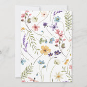 ワイルドフラワーワイルドフラワーフローラエレガントガーデン サンキューカード (裏面)