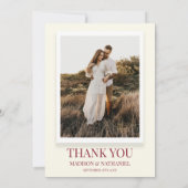 ワイルドフラワーワイルドフラワーフローラガーデンカスタムフォト サンキューカード (裏面)