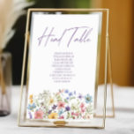 ワイルドフラワーワイルドフラワーフローラ庭園の結婚式ヘッド テーブルナンバー<br><div class="desc">ワイルドフラワー野生の花フローラ庭園の結婚式ヘッドテーブルサイン付き/名前！</div>