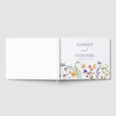 ワイルドフラワーワイルドフラワーフローラ庭園の結婚式 ゲストブック (全面)