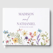 ワイルドフラワーワイルドフラワーフローラ庭園の結婚式 ゲストブック (正面)