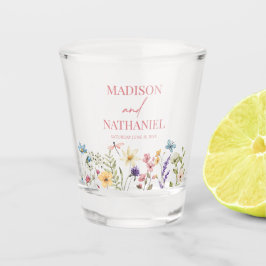 ワイルドフラワーワイルドフラワーフローラ庭園の結婚式 ショットグラス