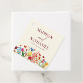 ワイルドフラワーワイルドフラワーフローラ庭園の結婚式 フェイバータグ (インサイチュ)