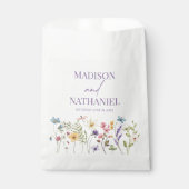 ワイルドフラワーワイルドフラワーフローラ庭園の結婚式 フェイバーバッグ (正面)