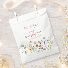 ワイルドフラワーワイルドフラワーフローラ庭園の結婚式 フェイバーバッグ