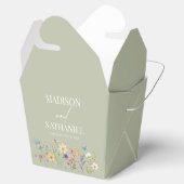 ワイルドフラワーワイルドフラワーフローラ庭園の結婚式 フェイバーボックス (オープン)