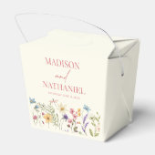 ワイルドフラワーワイルドフラワーフローラ庭園の結婚式 フェイバーボックス (裏面サイド)