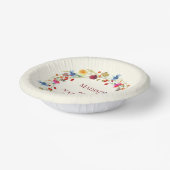 ワイルドフラワーワイルドフラワーフローラ庭園の結婚式 ペーパーボウル (傾斜あり)