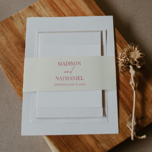 ワイルドフラワーワイルドフラワーフローラ庭園の結婚式 招待状ベリーバンド